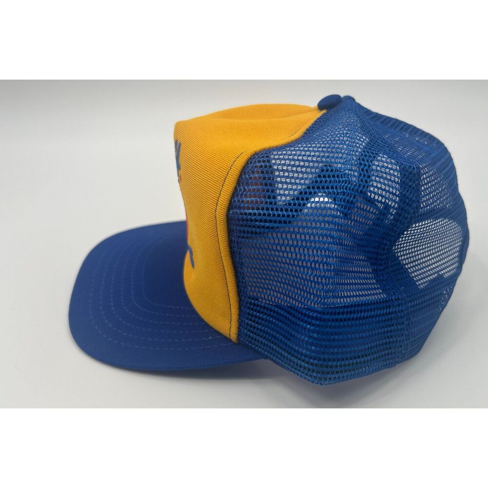 Vintage Warp's Plastics Trucker Hat Mesh Snapback Retro Made USA Cap Snapback - Picture 2 of 5